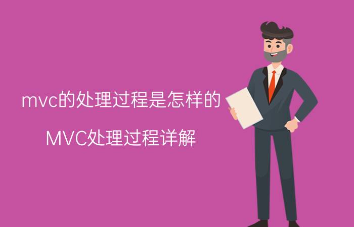 mvc的处理过程是怎样的 MVC处理过程详解